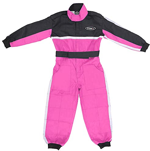 Zorax Rosa XS (3-4 anni) CUB Tuta da motocross per bambini - ATV Dirt Quad Bike Karting Abbigliamento da moto