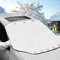 AQhui Car Windscreen Covers Frost for Winter, Magnetic Frost Protector Thicken, Ice Protection Foils Snow Windshield Sun Shade Front Window Screen Cover, Anti-dust and Anti-uv (156x128cm)