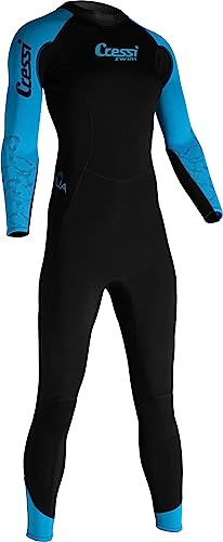 Cressi Women's Karua Lady Monopiece Swimsuit 3/2mm Schwimmen Neoprenanzug, Schwarz/Turchese, XS/1