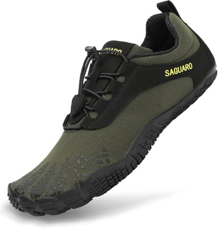 SAGUARO Scarpe Barefoot Uomo Donna Scarpe a Piedi Nudi Scarpette da Mare Trail Surf Nuoto Spiaggia Piscina Verde 39