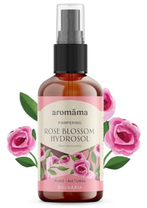 Rose Blossom Hydrolat 100ml – pelle del viso, rinfresca, idrata, capelli, cuoio capelluto, profumo naturale, fiori in fiore, dopobarba, aromaterapia.
