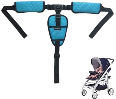 JRYXDS 1 Pcs Arnes Seguridad Silla Niño, Cinturón de Seguridad para Bebé, Arnés de Seguridad de 3 Puntos para Niños y Niños, Correa Segura para Silla,trona,trona kinderkraft（A）
