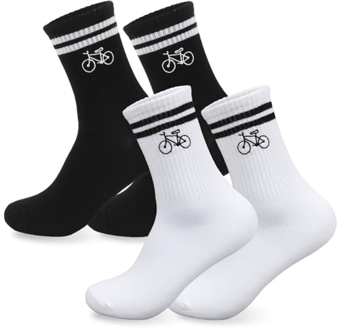 HUKUMA 35 – 46 calzini da ciclismo da uomo, regalo per bicicletta per uomo e donna, accessori per bici da corsa, accessori da tennis, regalo divertente per compleanno uomini e donne