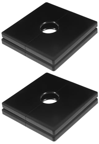 DEARMAMY Placa Adhesiva Desmontable para Gestión de Cables, Cubierta para Enchufes de 22mm Negra, 4 Piezas, Tapa Sólida para Salidas Eléctricas, Protección y Orden en Hogares y Oficinas