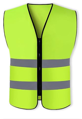 PHYNDR 1 Chaleco Reflectante Homologado Set, Chalecos Reflectantes Seguridad, Chaleco de Seguridad de Alta Visibilidad para Conductor, Limpiadores, Trabajadores, B