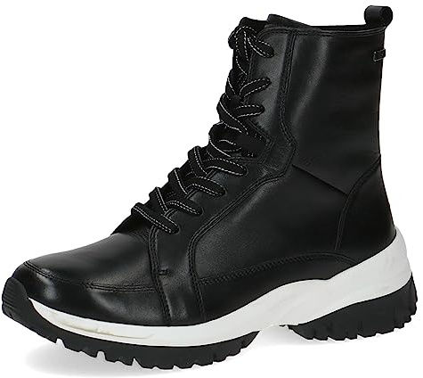 CAPRICE 9-26259-41, Botines planos con cordones para Mujer, Negro (Black Nappa), 38 EU