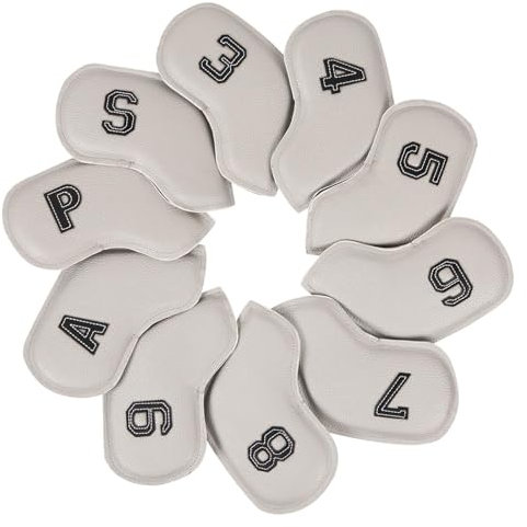 10 Teiliges Golf Eisenhüllen Set, Trendiges Golf Eisenkopfhüllen Golfzubehör