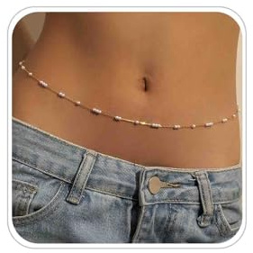 Boho Ceinture De Taille En Or Et Perles - Chaîne De Corps En Perles - Bijoux De Taille Sexy - Accessoires De Bikini