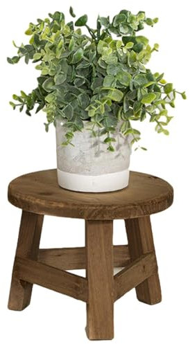 Générique Support Pour Plants En Bois, Tabouret Rond Pour Plants En Bois, Petites Tables D'appoint, Support De D'intérieur,Présentoir Pour Plants, Escabeaux Pour Pour La Maison, Le Jardin