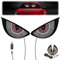2 Pcs Devil Eyes Light for Cars, USB LED Devil Eyes Dynamic Evil Eyes Lights Smart Colorful Eye Lamp or Auto Car Trucks Windshield Window (Red White)