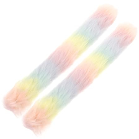 YARNOW 2 Pièces Bracelet En Peluche Bracelet Pour Enfants Enfants Groupe Mousse Filles Festival Faire La Fête Bandes De Claquement De Filles Gifles Claque Peluche