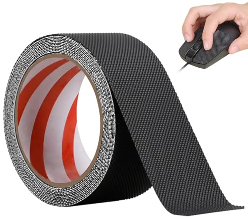 2.5cm x 5m Black Self-Adhesive Rubber Anti-Slip Grip Tape for Tools Bikes