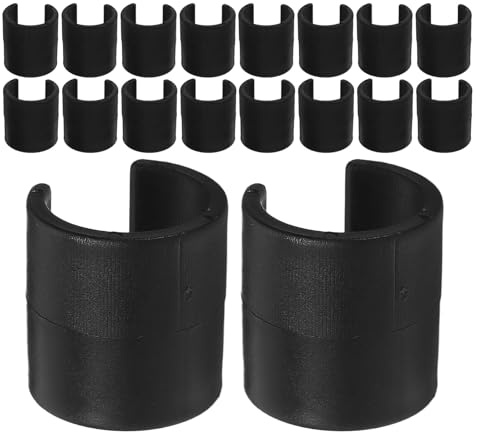 Housoutil Clips para Postes de Entrenamiento de Fútbol, 25 Unidades, Hebillas Abs Resistentes Intemperie para Banderas de Esquina, Accesorios Ligeros y Portátiles para Marcadores