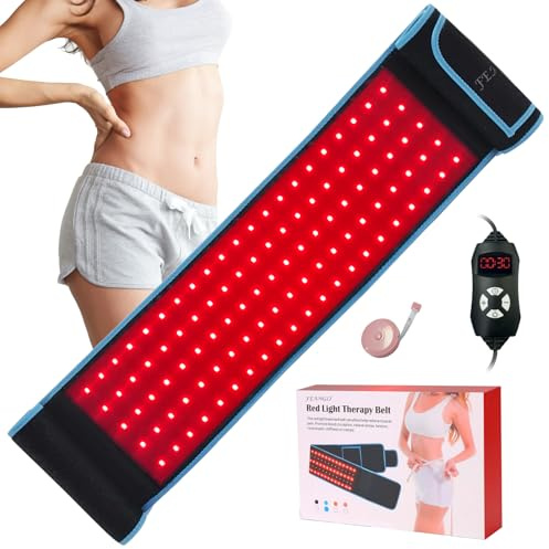 Red Light Therapy Infrared Light Therapy Wrap Belt Wearable Large Pad for Body Waist Back Shoulder Leg Knee, LED 660nm&850nm Red Light Belt Device with Timer Remote Controller, Ideal Gift