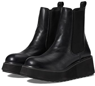 Rocket Dog Heyday Polyurethane Women's Black Flat Chelsea Boots - UK 5