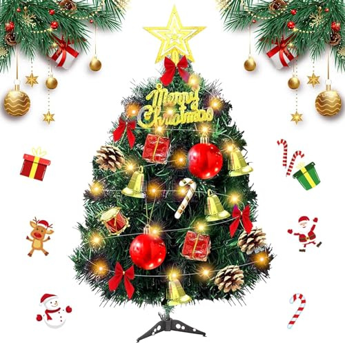 Mini julgran 30 cm LED julgran, konstgjord julgran mini julgran dekoration konstgjord julgran liten, julgran konstgjord liten LED-bord, julgran