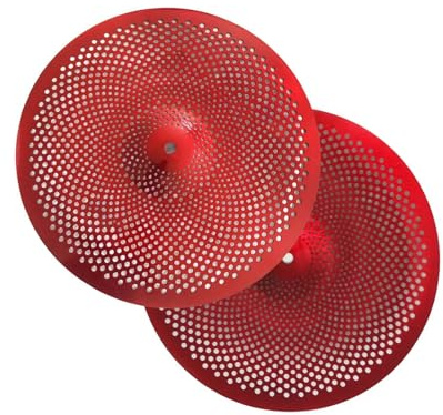2 St Low Volume Practice Cymbal Set 14 Hi-Hat För Trumsetinstrument Slagverksinstrument Tillbehör (Color : D)