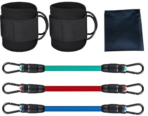 Bandas para el tobillo para entrenar, correas de tobillo con bandas de ejercicios, bandas de resistencia para piernas con correa de tobillo para hombre y mujer, dispositivos de entrenamiento para los
