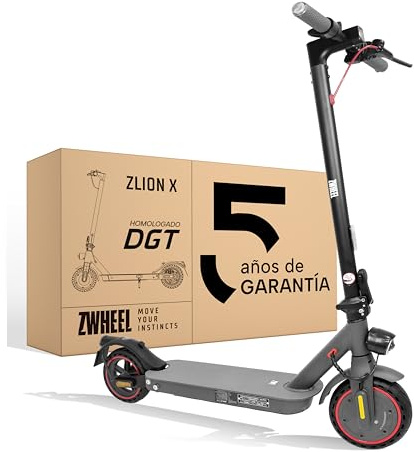 ZWHEEL ZLIONX | Patinete Eléctrico Adultos Homologado DGT - 700W MAX, 30km Autonomía, Intermitentes, Ruedas 8.5 Antipinchazo - Frenos de Disco y Eléctricos - App, Pantalla, 4 Velocidades