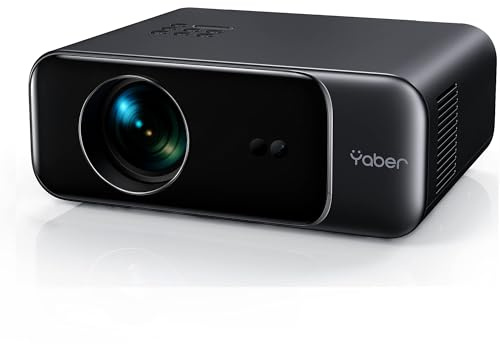 Yaber Proyector con Batería, JBL Dolby Audio Nativo 1080P, Wi-Fi 6, Bluetooth, Enfoque Automático y Corrección Trapezoidal, Full HD para Cine en Casa y Exteriores (Android/iOS/TV)