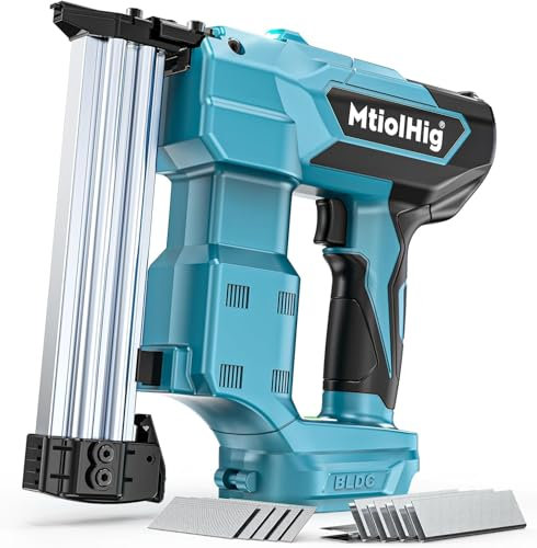 Nail Gun 18GA Cordless Brad Nailer for Makita 18V Battery: Staple Gun Heavy Duty for Wood, 18 Gauge Eectric Stapler with Nailers & Staplers, 2IN1 Brushless Tool Only