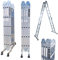 WORHAN® MEHRZWECKLEITER ANLEGELEITER STEHLEITER 570cm AUS Aluminium Leiter 5,7m KS5.7