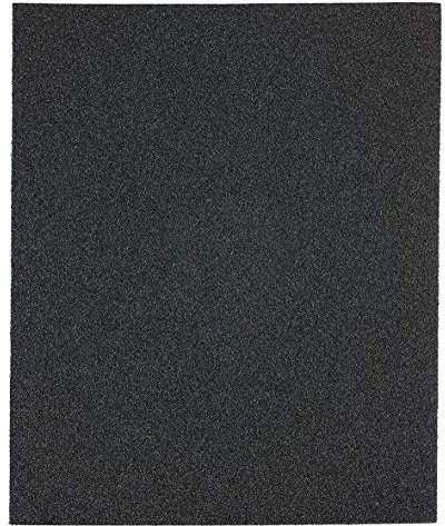 kwb 820406 Hoja de lija de papel de de calidad para metal y acero, para eliminar óxido, pinturas, etcétera, 230 x 280 mm, sellado, 5 unidades, Grano K-60, fabricado en Europa
