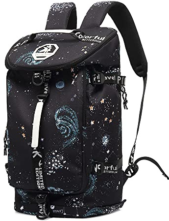 Kalesi Cool Gym Duffle Bag Backpack 4-Way Waterproof with Shoes Compartment for travel Sport Hiking laptop Lightweight