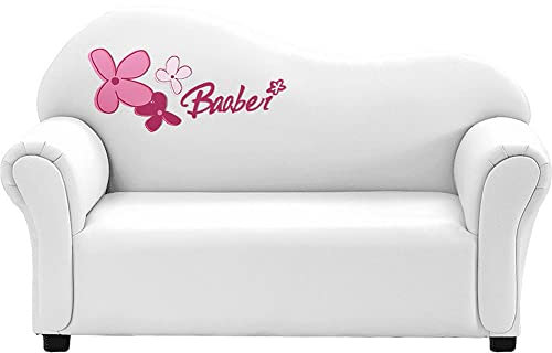 ZESLIV Kindersofa Kindersessel Relaxstuhl Mädchen Polstersessel Lesesessel Minisofa Lil Sofa Armlehnstuhl Lesesessel Fernsehsessel für Wohnzimmer Kinderzimmer Weiß