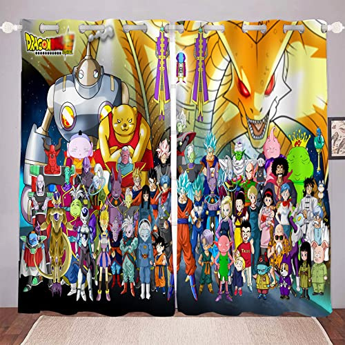 DDONVG Dragon Rideau occultant en Tissu imperméable pour Chambre d'enfant - À œillets pour Rideaux - Impression numérique 3D - 100% Polyester (5,150 x 166 cm (l x h) - 75 x 166 cm x 2)