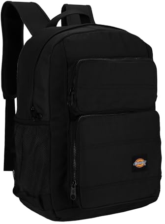 Dickies Tradesman Rucksack, wasserabweisend, lässiger Tagesrucksack für Reisen, Arbeit, Schule, passend für 39,6 cm (15,6 Zoll) Notebook, Schwarz, Large, Tagesrucksäcke