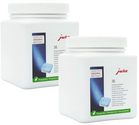 Jura Entkalkungstabletten für Kaffeevollautomaten, 2 x 36 Stück