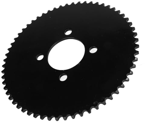 Fockety Piñón Trasero de Cadena #35 de 65 Dientes, Piñón de Transmisión Trasera de Acero Al Carbono 60T de 4 Orificios, Piñones para Deportes Eléctricos para Karts de Bricolaje,