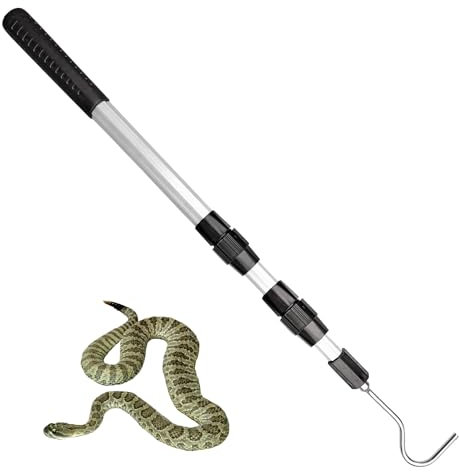 Bytcew Schlangenhaken, Reptilienfänger-Stange, robustes Schlangenhandhabungswerkzeug-Set für Klapperschlangen, Python-Kupferkopfentfernung