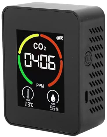 Compteur de CO2, Compteur de Concentration de Dioxyde de Carbone, Capteur de CO2, Détecteur TVOC, 400-5000ppm