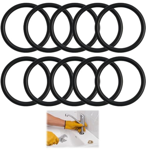 Set di 10 anelli di tenuta in gomma, 55 mm, diametro esterno 45 mm, diametro interno, anelli in gomma per guarnizioni per piscina, sanitari, pompe, set di guarnizioni, forniture per officina