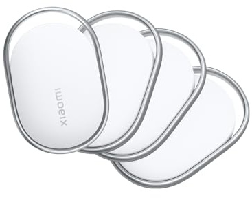 Xiaomi Smart Tag, Compatible con Apple Find My y Google Android Find Hub, localizador, buscador para Equipaje/Bolsos/Carteras/Mascotas, IP67, batería con más de 1 año de autonomía, Pack de 4