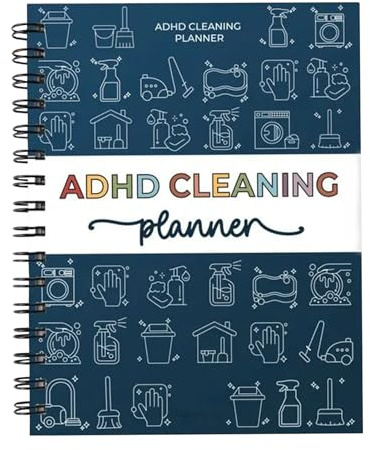 ADHD rengöringsplanerare för vuxna – veckovis/månadsvis/årligt/schema och checklista paket | Neurodivergentvänligt organisationssystem med sysselsättningsdiagram och uppgiftsmätare