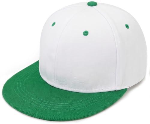 BAOKELAN Snapback Hat Hip Hop Baseball Cap for Women Men Flat Bill Brim Hats