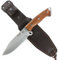 J&V WOLF - Full Tang Messer für Survival Bushcraft Outdoor Camping Gürtelmesser Jagdmesser Überlebensmesser - 14,5 cm Feststehende Klinge Stahl MOVA - Scheide - Handmade in Spain