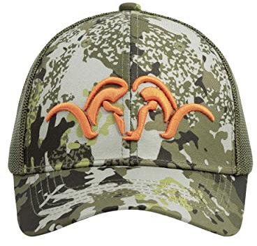 Blaser HunTec Trucker Kappe - Outdoor und Jagd Kappe Trucker Kappe Camouflage / Oliv Grün verstellbar, Farbe:Camouflage