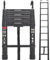 Exleiter Aluminum Telescoping Ladder, 2.6M/8.5FT Portable Extension Ladder with 2 Detachable Hooks Extendable Folding Anti-Slip Loft Ladder with Certificate EN 131, Black