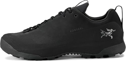 Arc'teryx Men's Konseal Shoe - Rugged Approach Shoes with Arch Support, Men’s Bouldering, Mountain, Hiking, Scrambling Shoes | Black/Black, 13