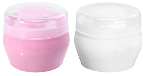 ibasenice 2sätze Puderquaste Aus Leere Puderbox Für Körperpuder Behälter Mit Puderquaste Talkumpuderbox Für Unterwegs Babyparty-geschenk Geeignet Für Jugendliche