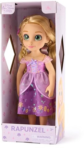 Disney Store Official Rapunzel Doll with Toy Hair Brush, Tangled, 40.5cm / 16, Once Upon a Story Collection, Age 3+