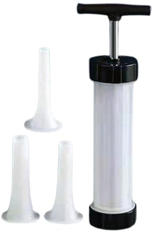Relleno de salchichas, máquina de llenado rápido de carne, fabricantes de salchichas manuales caseros, kit de relleno de perros calientes, máquina de llenado de carne rápida con 3 tubos de relleno