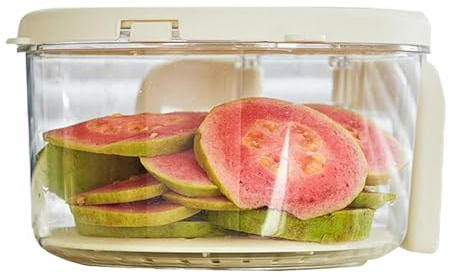 Cesta de drenaje de verduras – Tazón multifuncional para lavar frutas, recipiente de cocina con drenaje para el hogar, apartamento, granja, dormitorio, camping, picnic