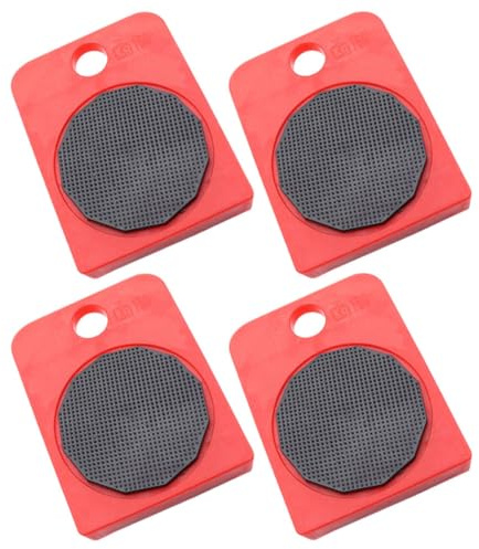 AUTSUPPL Kit de 4 Patins Glisseurs pour Meubles Lourds roulettes Pivotantes en ABS Accessoires de Déménagement pour Lits, Réfrigérateurs et Objets Volumineux sur Sols Durs