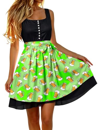 Dirndl förkläde dirndlförkläde individuellt med rosett, kostymmode, dirndlförkläde, dräkter, förkläde med knytband, Dirndl-förkläden kvinnor för bayersk ölfest oktoberfest outfit