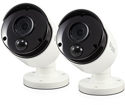 Swann Thermal Sensing 5 MP Bullet Security Cameras with PIR and IR Night Vision, 2 Pack